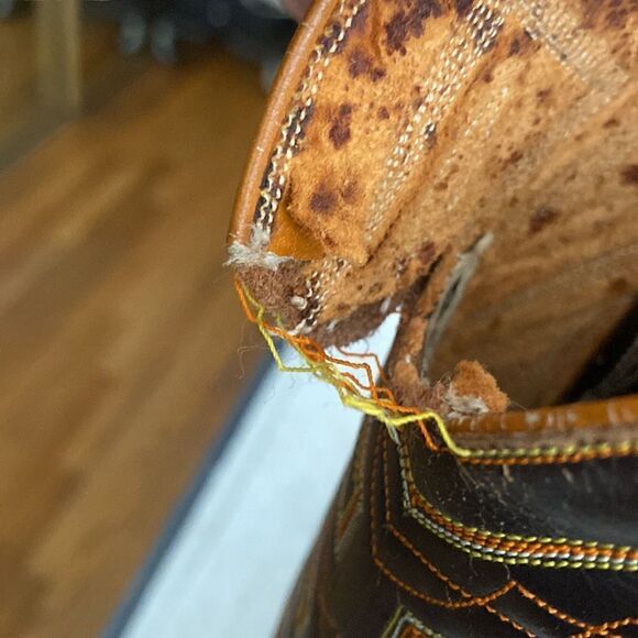 Vintage Cowboy custom cognac boots with 5 stitch accent. Size W 9.5 - Picture 16 of 16